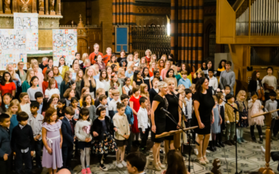 SIS students singing in a concert