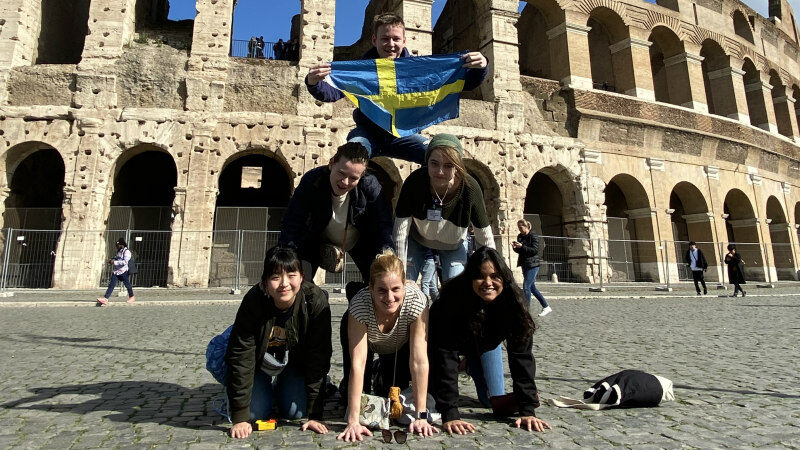 Erasmus+ students in Rome